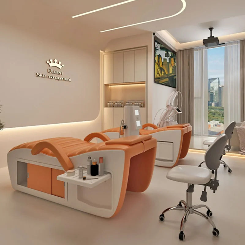 Beauty Profesional Massage Bed Hidden Space Storage Unique Lash Bed Modern Design Cama De