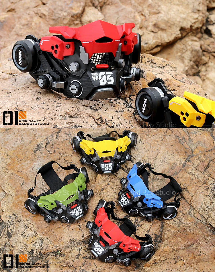 Sci Fi Mech Half Face Mask Mechwarrior Mask Shooting tactical Mask