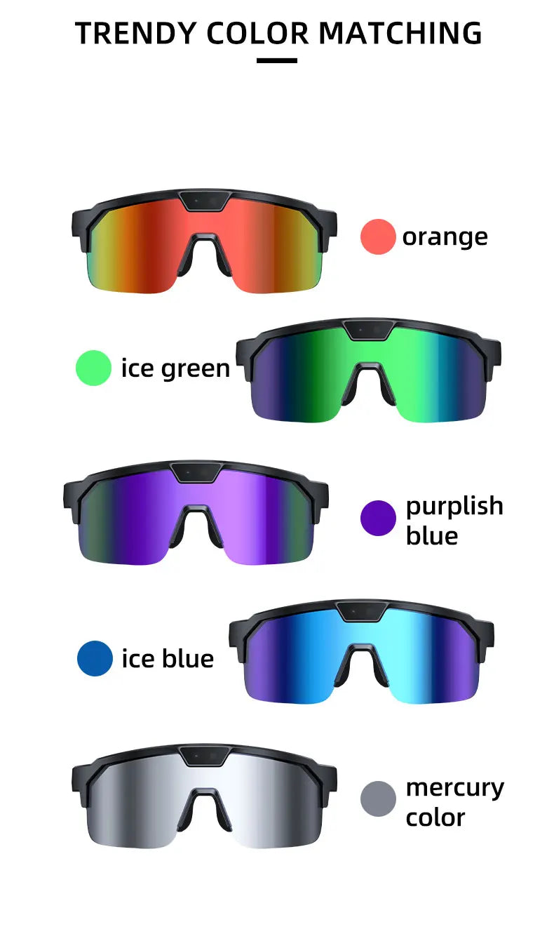 2026-27 New 1200P Camera Smart Goggles/ shades. Men 8MP Pixel Anti-shake Video ChatGPT Translation Dual Mic Audio