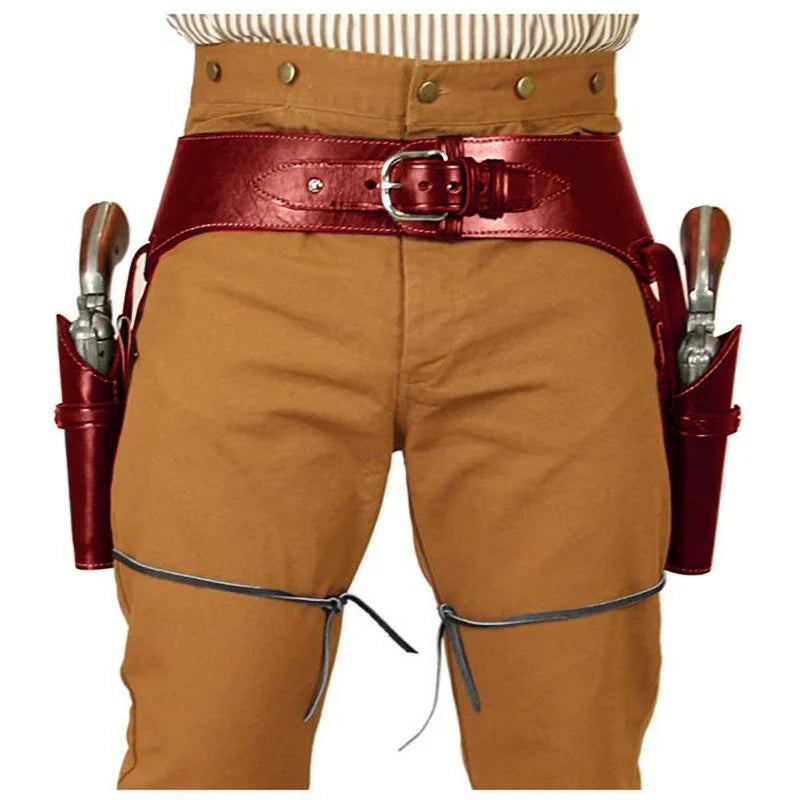 Old Wild West Western Revolver Holster Cowboy Gunslinger Accessory Gun Belt Pistol Holder Bag Cover