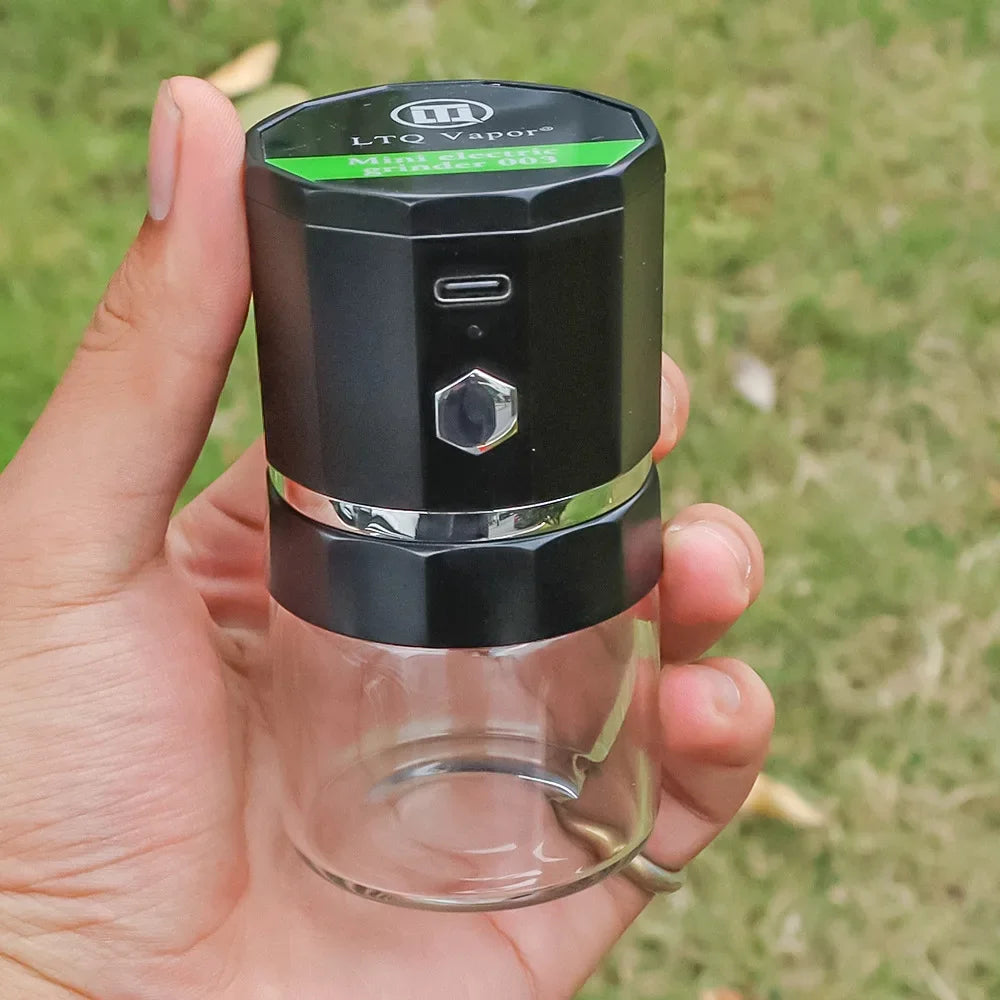 Portable Electric Herb Grinder USB Rechargeable Anti Touch Tobacco Crusher Grinders for Smoking Pipe Grass Smoke Accessories