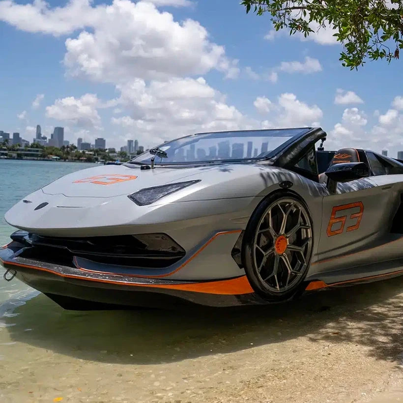 Water supercar driving jet car boat high speed sports speedboat pleasure boat