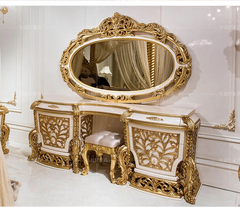 European Luxury Round Bed Design Aesthetics Romantic Comfortable Bed Castle King Size Muebles elegant
