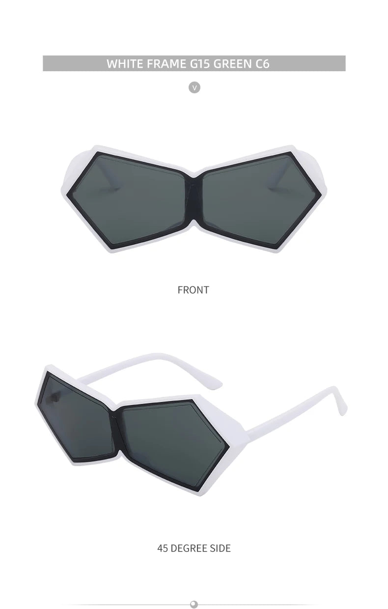 Women 2026 Luxury Brand Big Frame Shield Sun Glasses For Ladies Wrap Eyewear