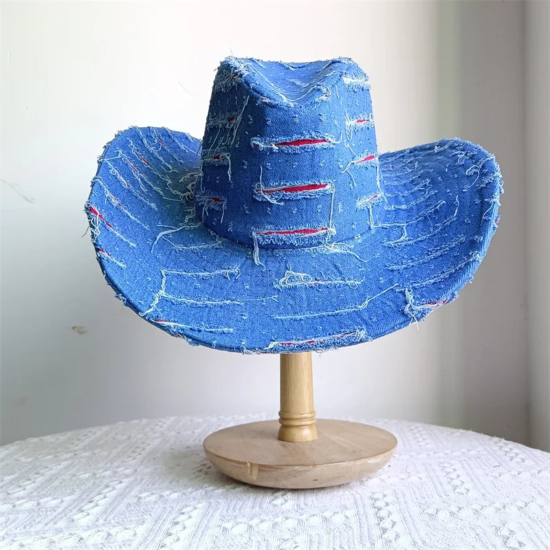 Western ethnic style cowboy hat tassel cowboy series fashion unisex jazz with heart shape decoration western cowboy hat