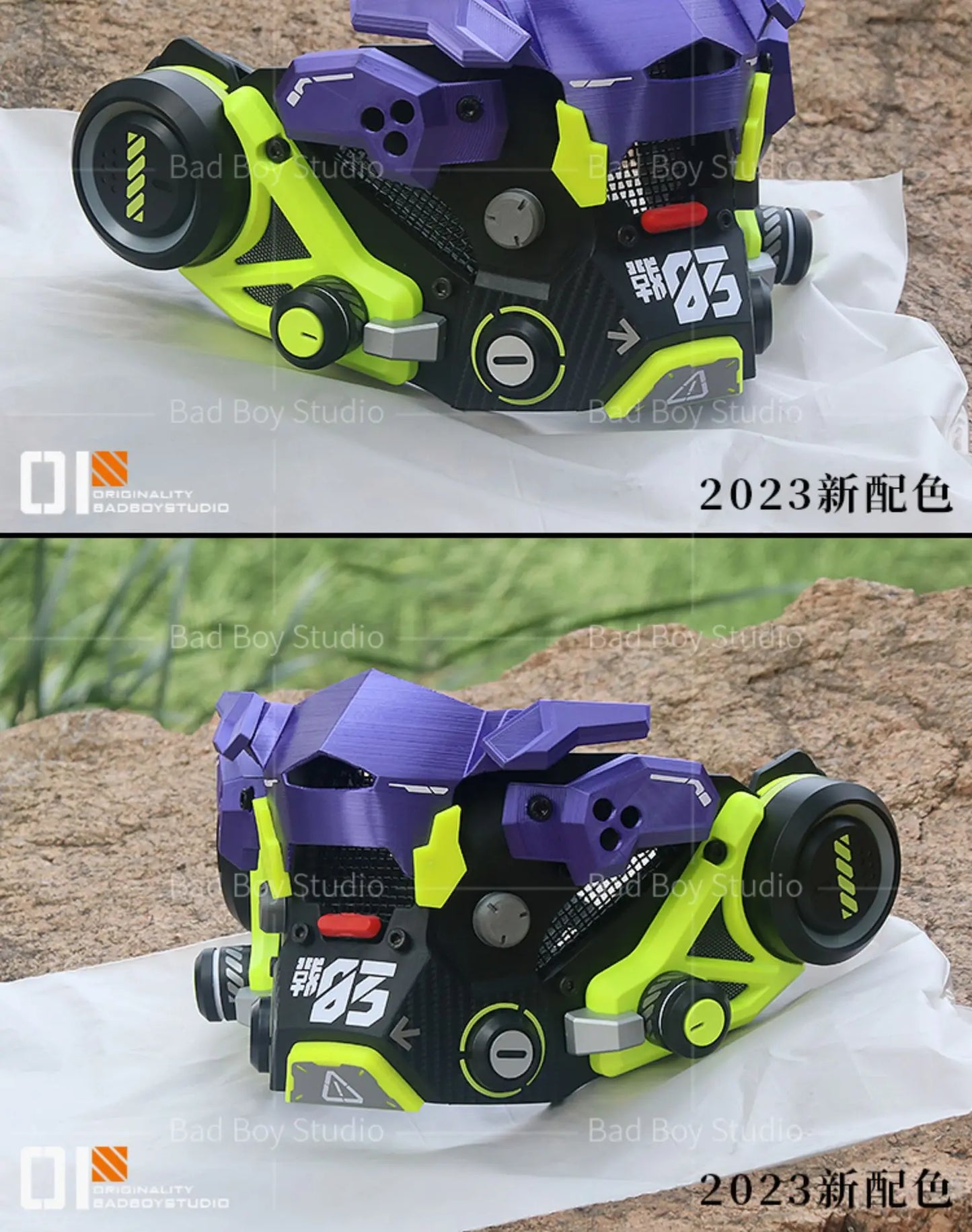 Sci Fi Mech Half Face Mask Mechwarrior Mask Shooting tactical Mask