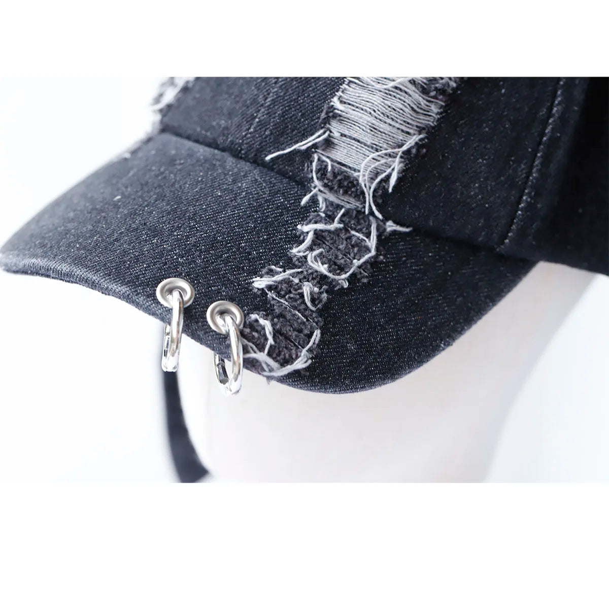 Hot Girl New Long Rabbit Ears Cowboy Baseball Hat Wash Graffiti HipHop Cap