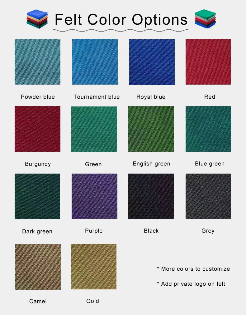 Superior quality luxury design 9ft 8ft 7ft size pool table billiards with free accessories kit and quality felt