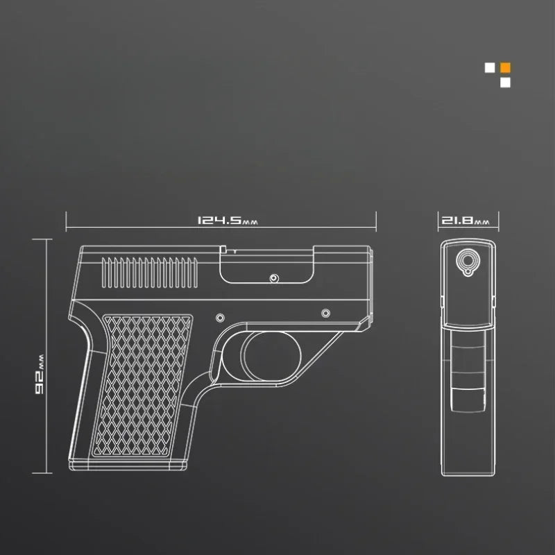 New Gun Gas Lighter Magazine Cigarette Case Lighter Multi-function Thick Medium and Fine Three-in-one Cigarette Case