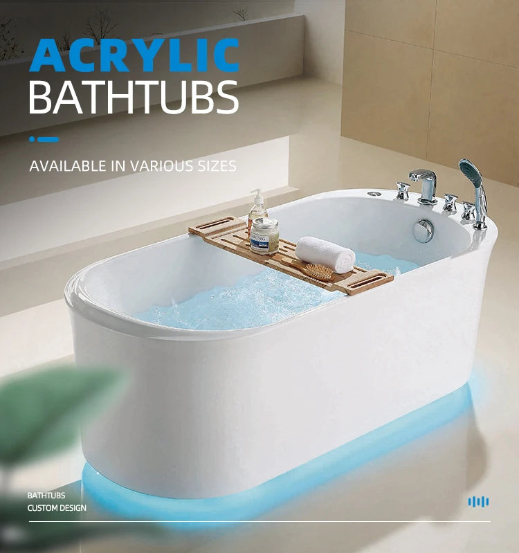 Bathroom Hotel Free-standing bathtub Acrylic Jacuzzi