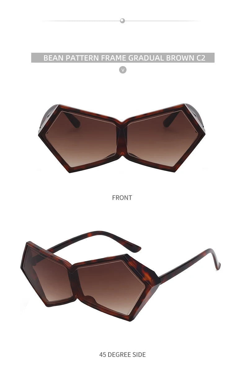 Women 2026 Luxury Brand Big Frame Shield Sun Glasses For Ladies Wrap Eyewear