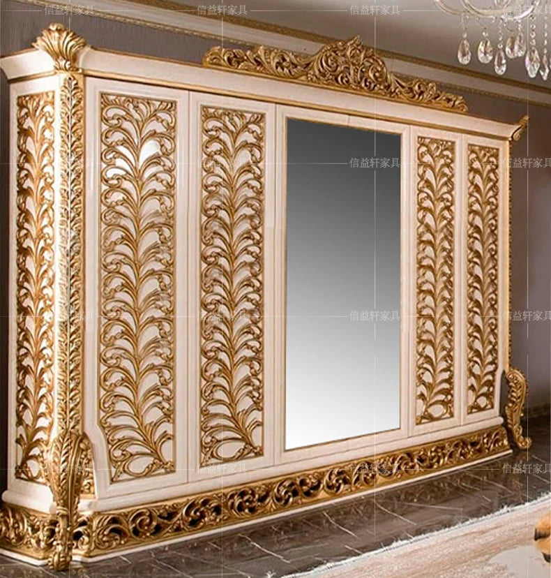 European Luxury Round Bed Design Aesthetics Romantic Comfortable Bed Castle King Size Muebles elegant