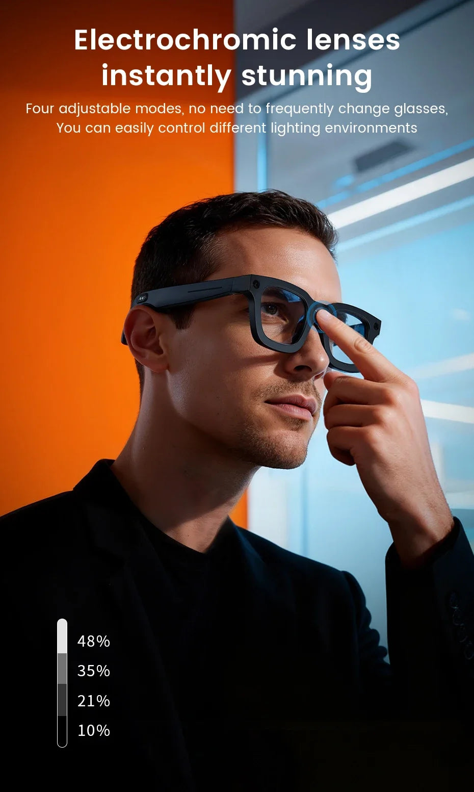 New AI SmartGlasses 800W HD Camera AI Translation Shooting Everything Recognition 4GB Storage 300mah SmartGlasses Men Women