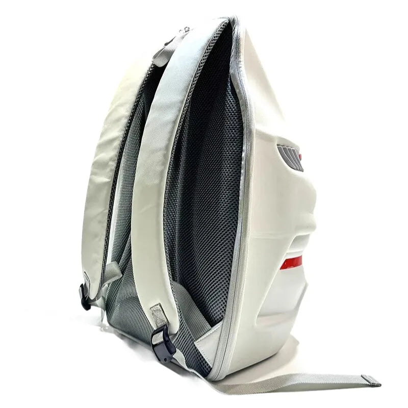 Hard Shell Backpack for Cycling Riding - Large Capacity Sports-Inspired Stylish Mens Rucksack, Waterproof Durable Daypack