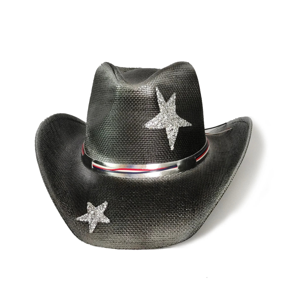 2025 Pentagram Retro Straw Hat for Women Men Curled Edge Vintage Western Cowboy Hat Summer Beach Sun Hat Sombrero Hombre