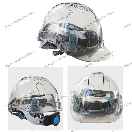 Construction Safety Helmet Worker Climbing Protective Transparent Vented Hard Hat Outdoor Workplace Head Protection Helmet