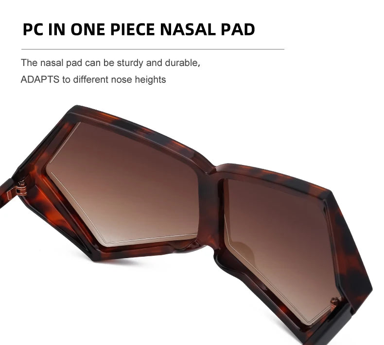 Women 2026 Luxury Brand Big Frame Shield Sun Glasses For Ladies Wrap Eyewear