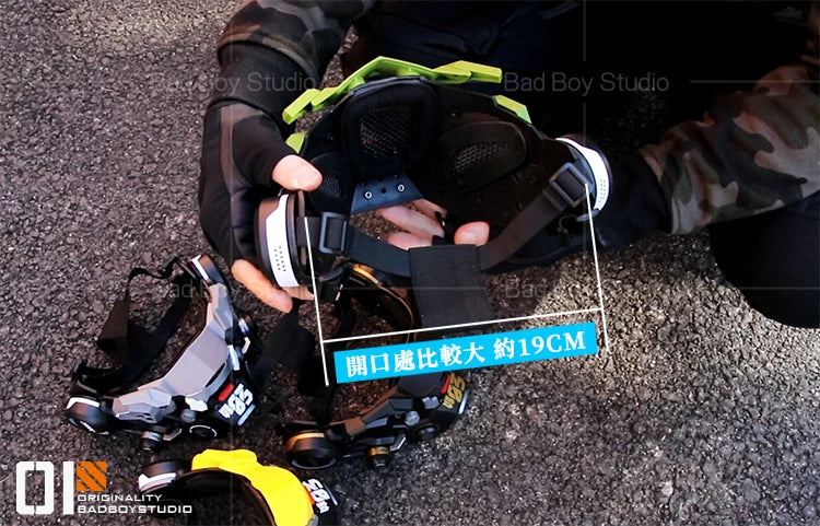 Sci Fi Mech Half Face Mask Mechwarrior Mask Shooting tactical Mask