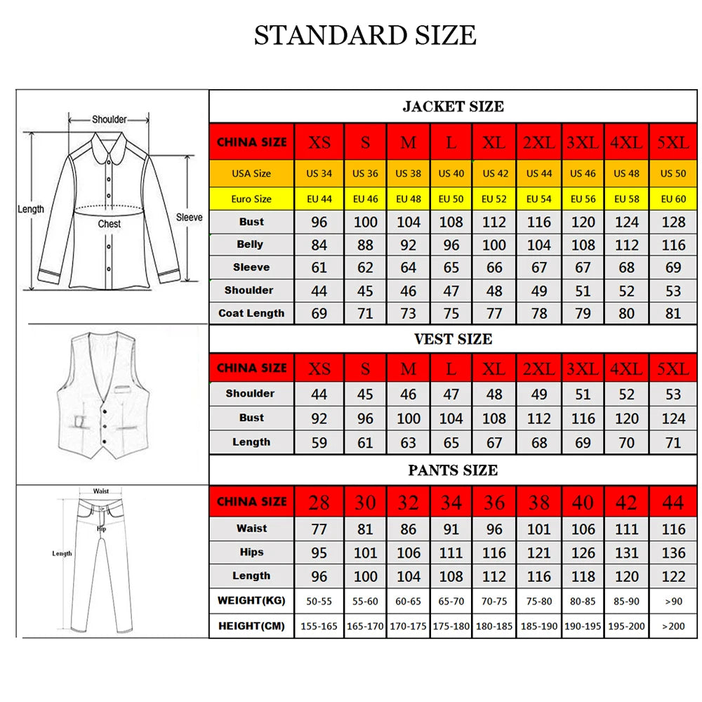 Prom / wedding Suit Men 2 Pieces Tuxedos Customized Male Fashion Blazer costumes hommes