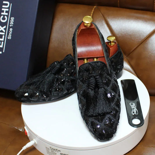 Fashion Designer Spring Summer Mens Tassel Loafers