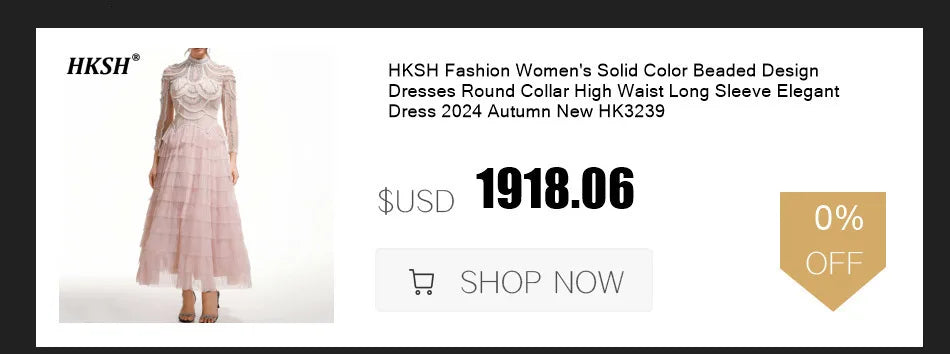 HKSH Spring Summer New Women Ins Chic High Street Three-dimensional Flower Diamonds Jeans Casual Elastic Waist Long Pants