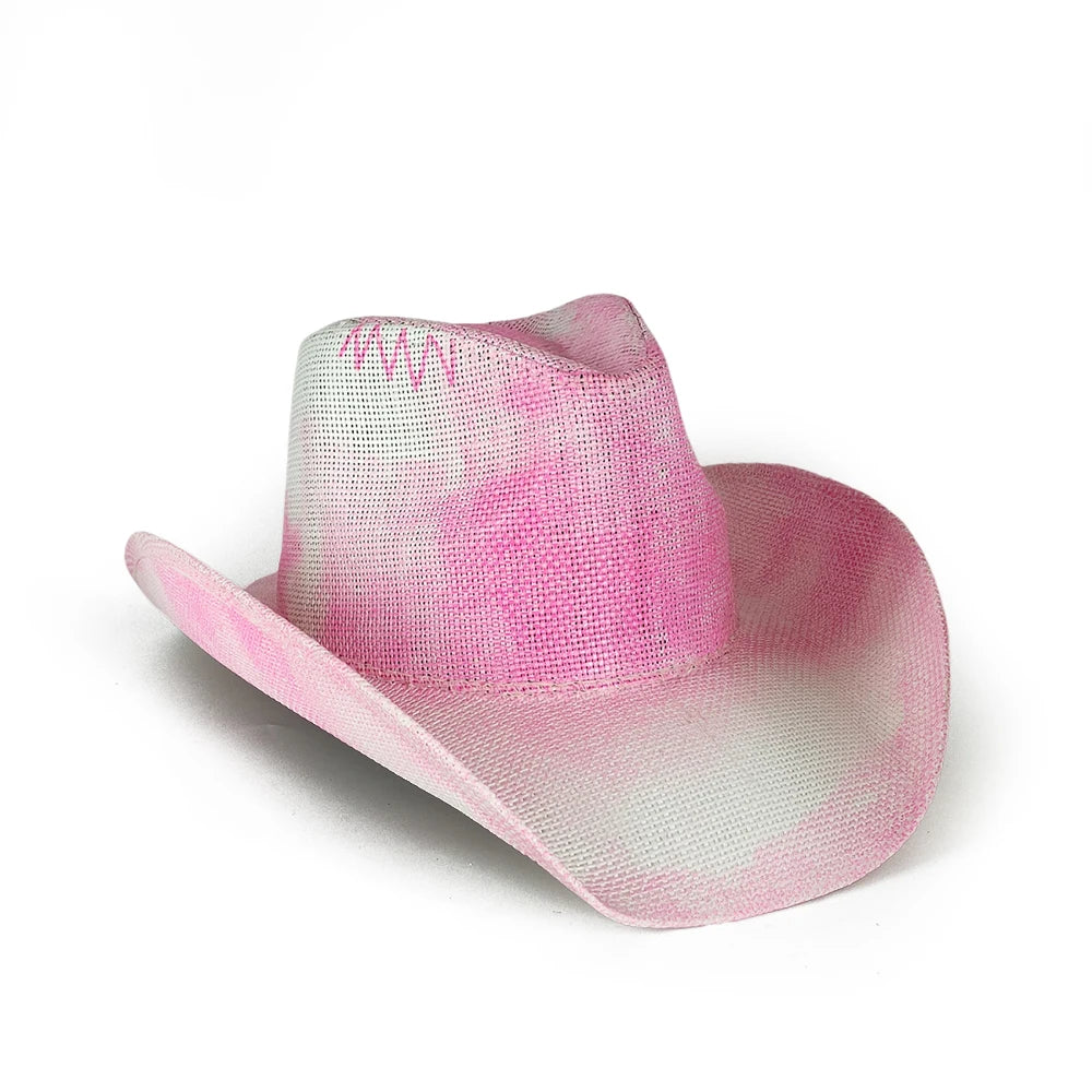 2025 Pentagram Retro Straw Hat for Women Men Curled Edge Vintage Western Cowboy Hat Summer Beach Sun Hat Sombrero Hombre