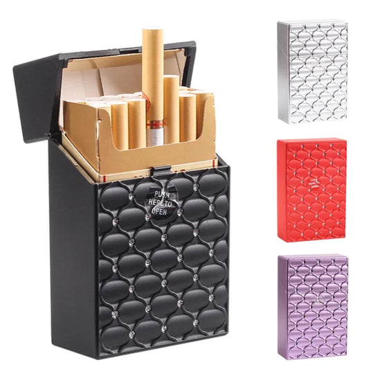Cigarette Case Anti-pressure Personalized with Diamonds for Men and Women 20 Cigarette Case Cigarette Accessories