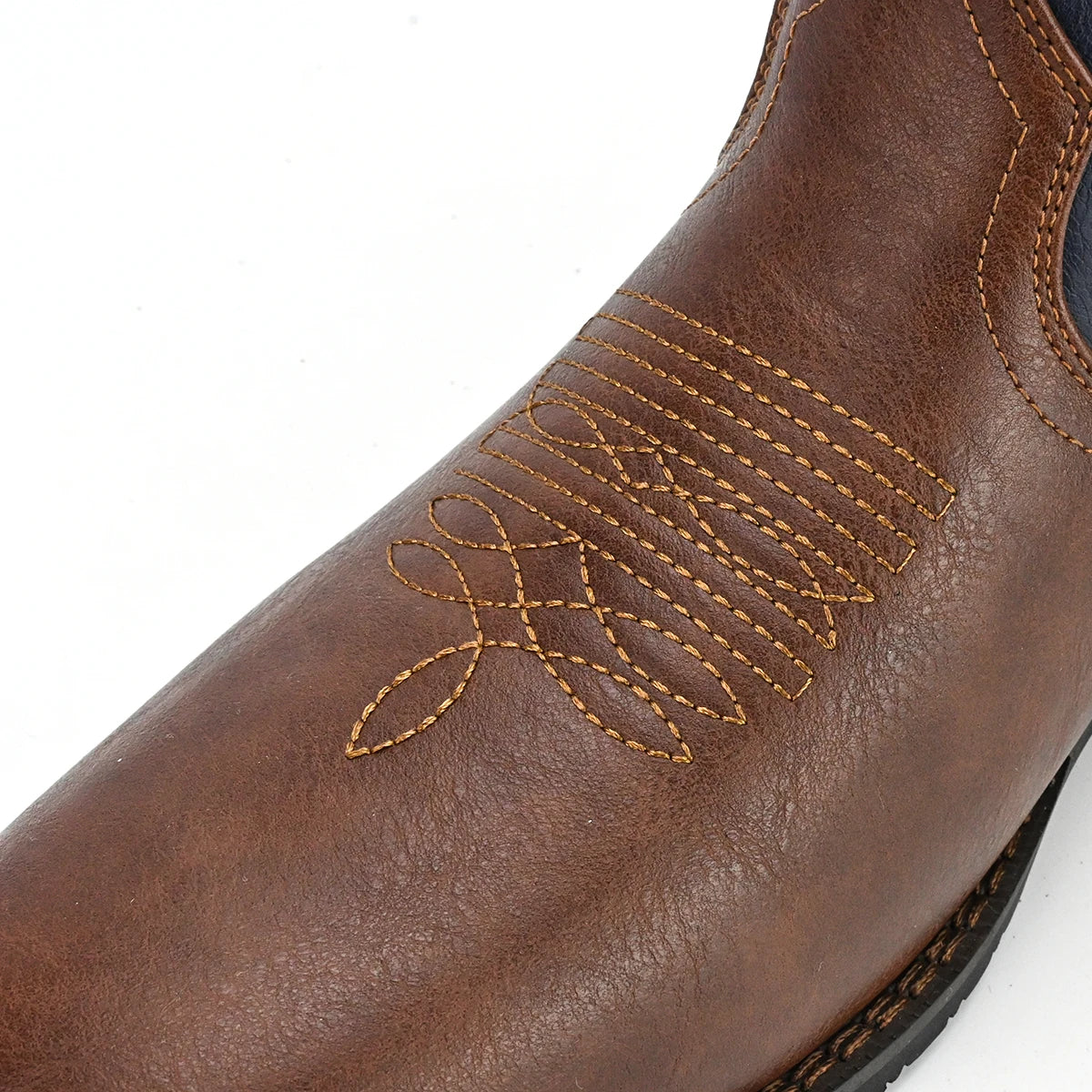 Personalized and Fashionable Five-pointed Star Flag Men's Western Cowboy Boots Daily Casual Set Boots