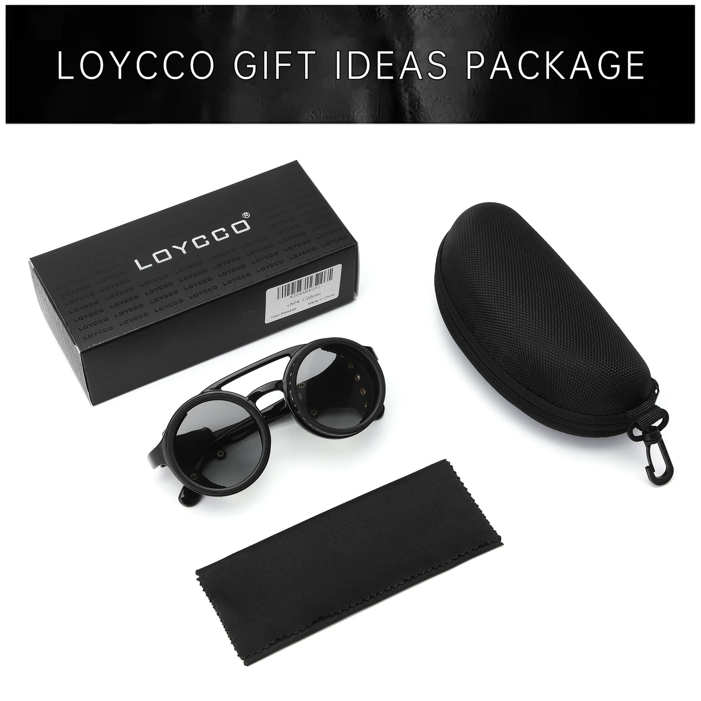 ND9 adjustable dimming sunglasses Retro Punk round men's outdoor fishing UV400 polarized driving sunglasses