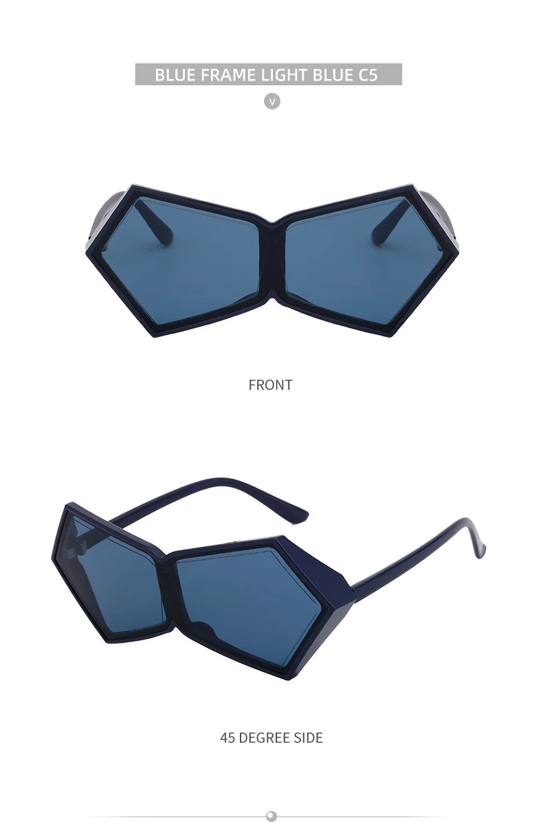 Women 2026 Luxury Brand Big Frame Shield Sun Glasses For Ladies Wrap Eyewear