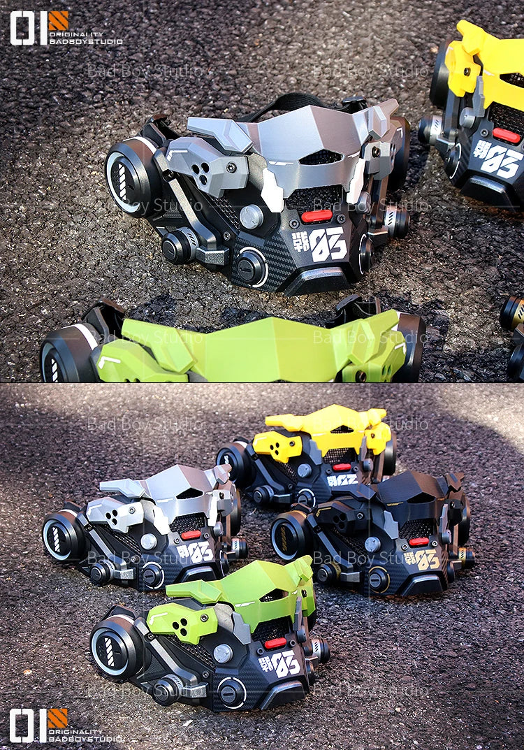 Sci Fi Mech Half Face Mask Mechwarrior Mask Shooting tactical Mask