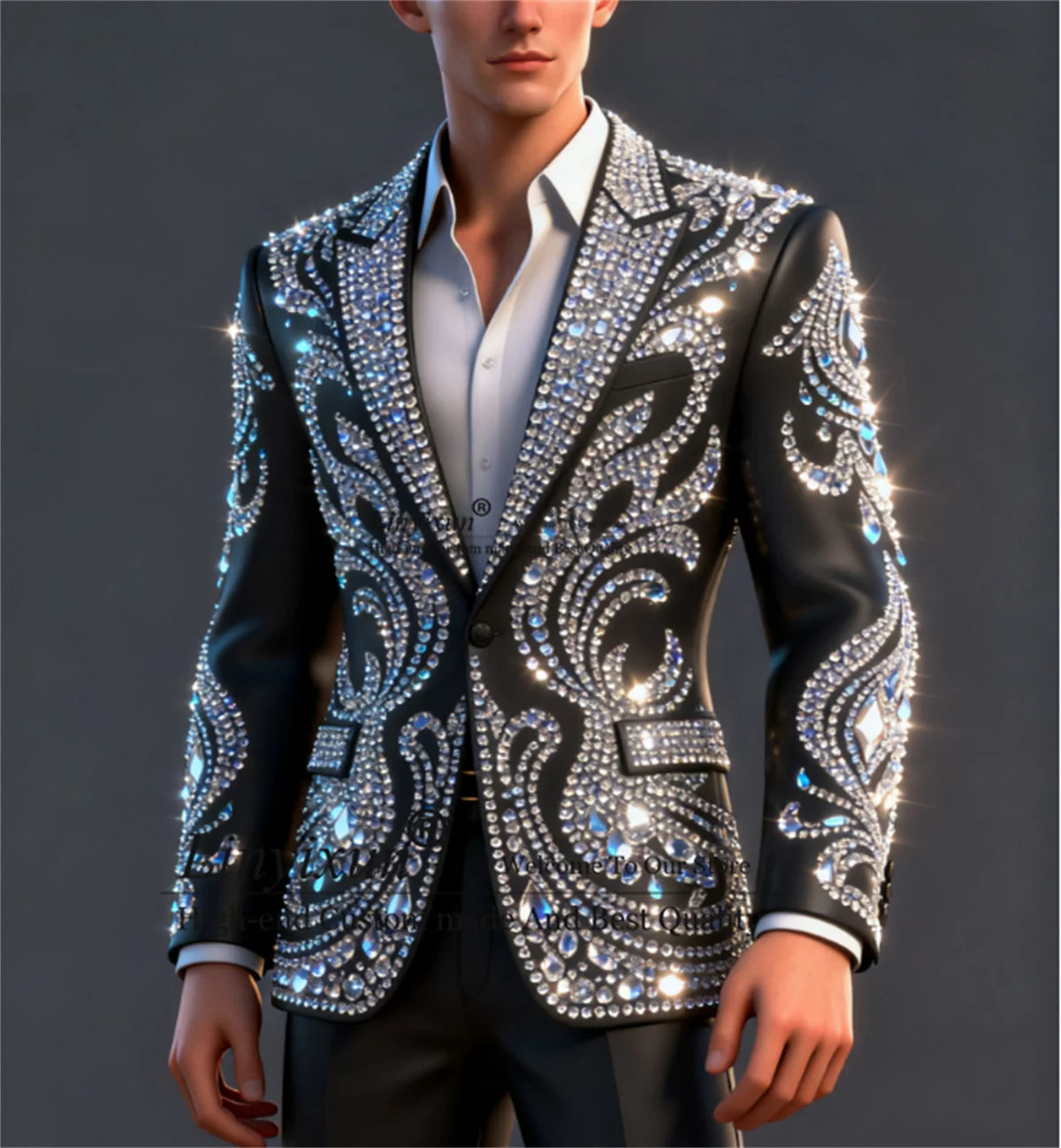 Men Suits 2 Pieces Sets Groom Male Blazers Formal Customized Wedding Tuxedos Slim Fit Ropa hombre