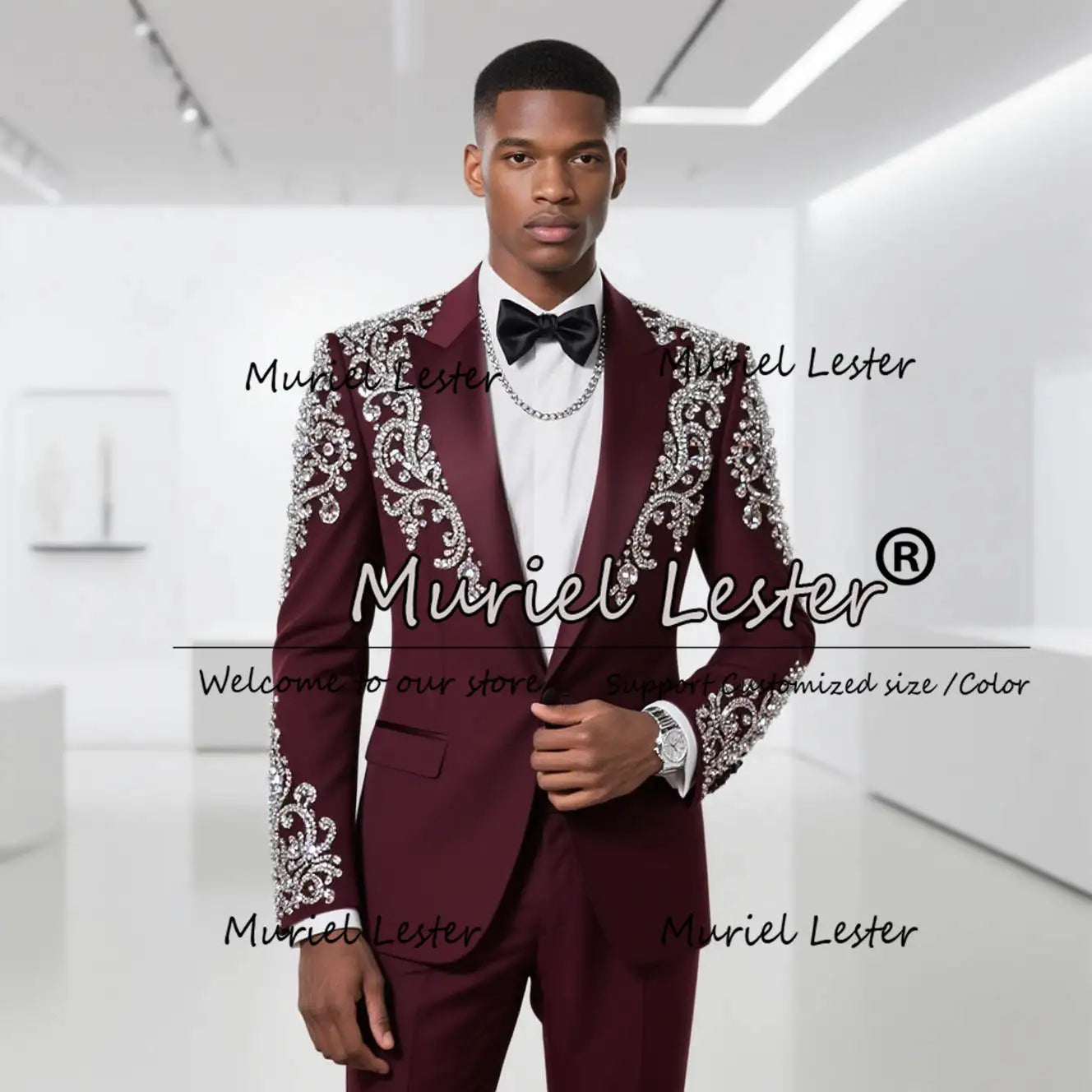 Prom / wedding Suit Men 2 Pieces Tuxedos Customized Male Fashion Blazer costumes hommes