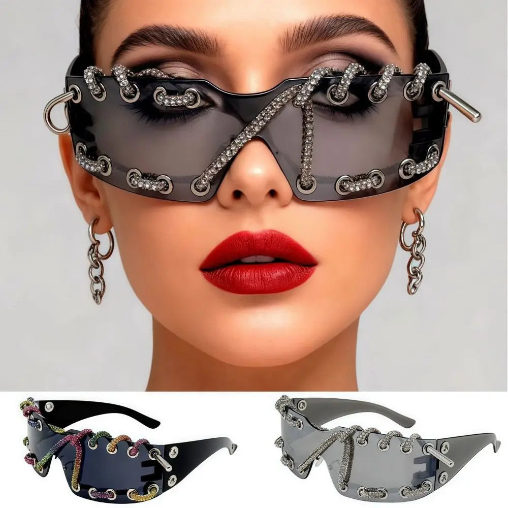 Retro Lightweight Trendy Sunglasses UV Protective Streetwear Party Shades For Women Men