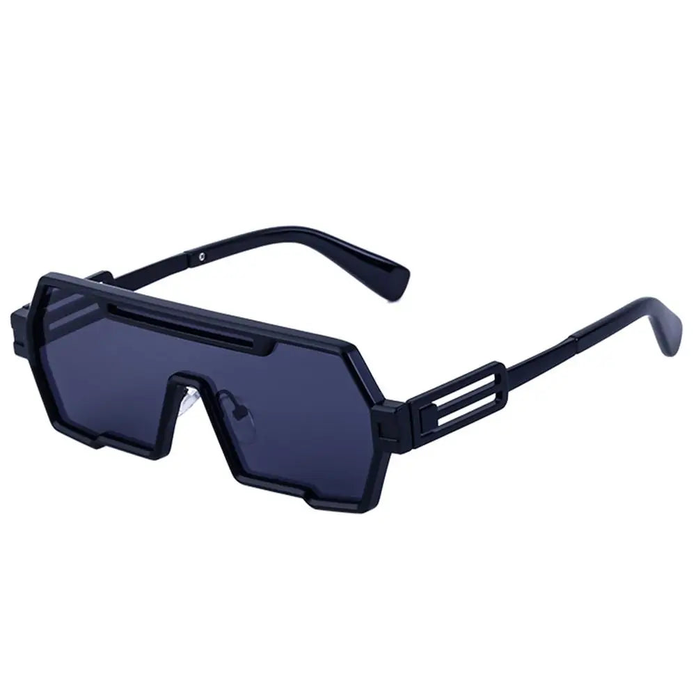 Metal Fashion Big Frame UV400 Protection Odd shape Sun Glasses for Men