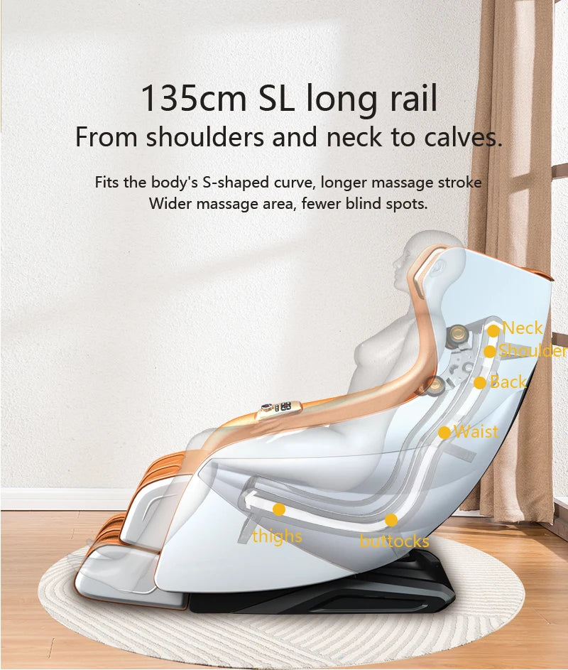 Intelligent Newest Model Full Body SL Mini Multifunctional Automatic 3D Massage Zero Gravity Home Leisure chair