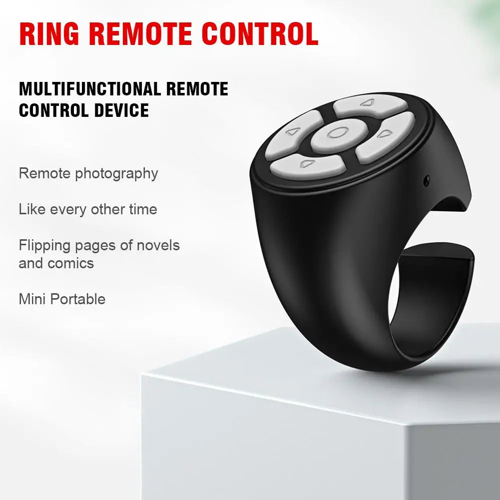 Bluetooth Ring Remote Control Tablet Phone Camera Controller Self Timer Tiktok Kwai Remote Control Page Turning