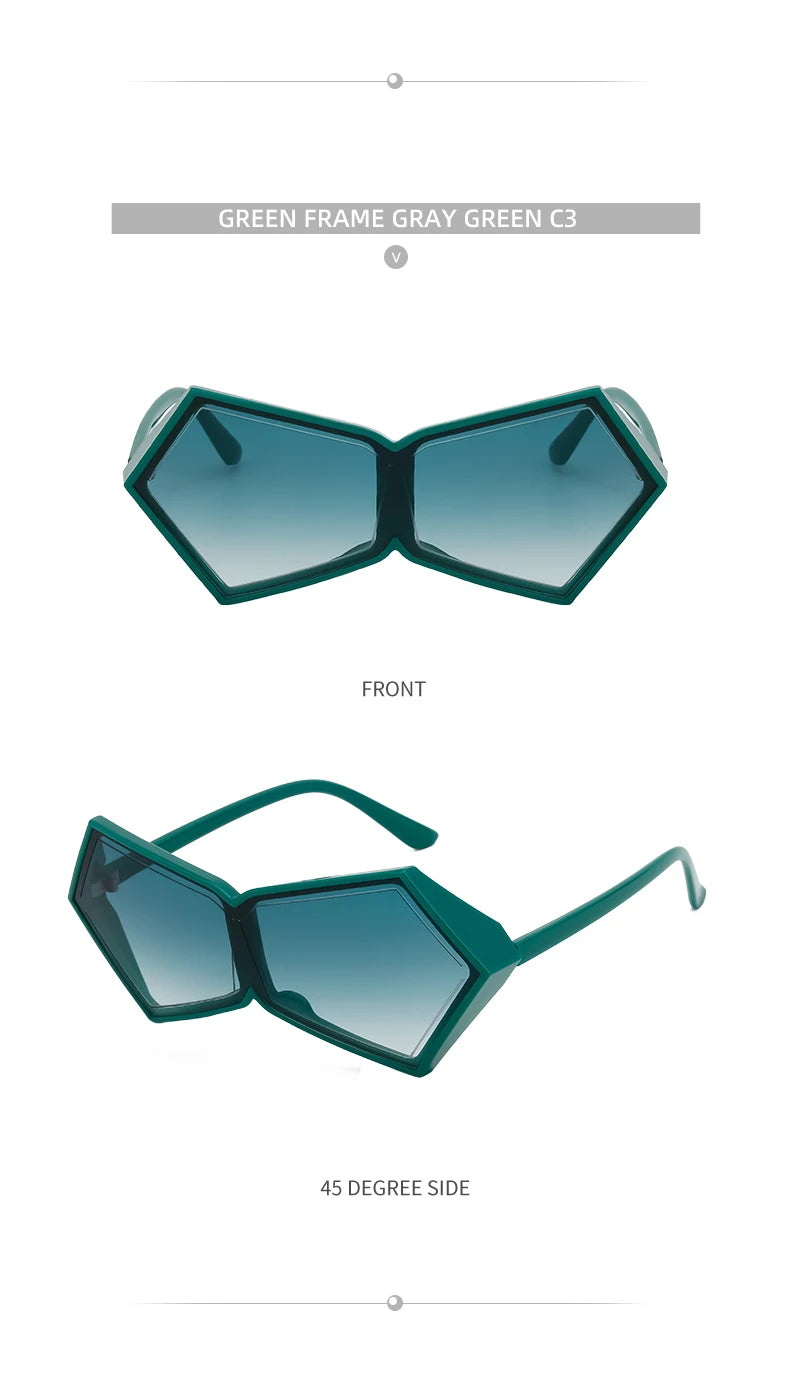 Women 2026 Luxury Brand Big Frame Shield Sun Glasses For Ladies Wrap Eyewear