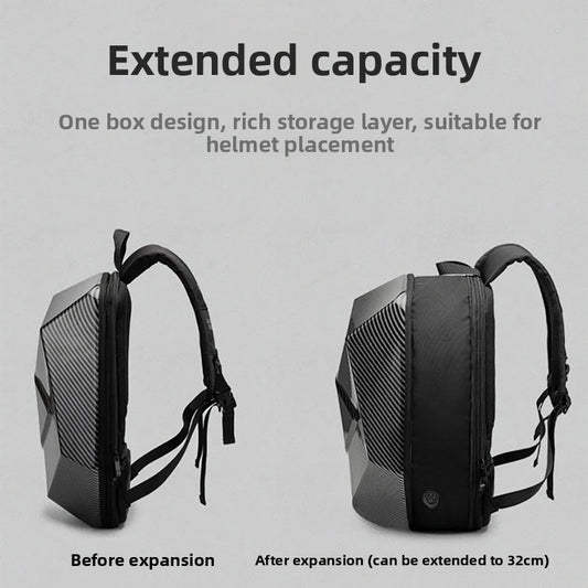 Motorcycle backpack waterproof motorcycle helmet ABS hard shell shoulders riding bag
