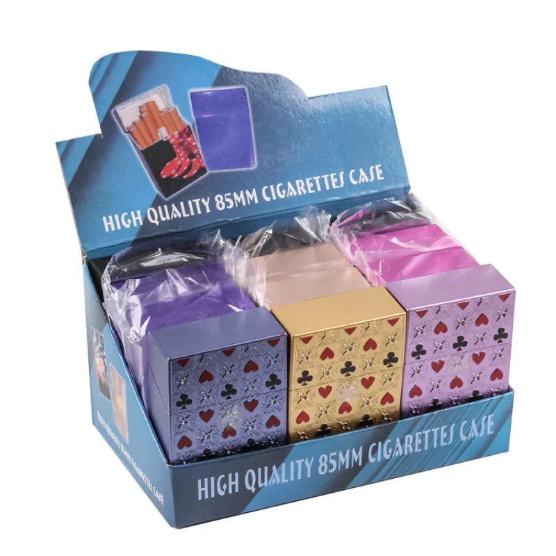 Cigarette Case Anti-pressure Personalized with Diamonds for Men and Women 20 Cigarette Case Cigarette Accessories