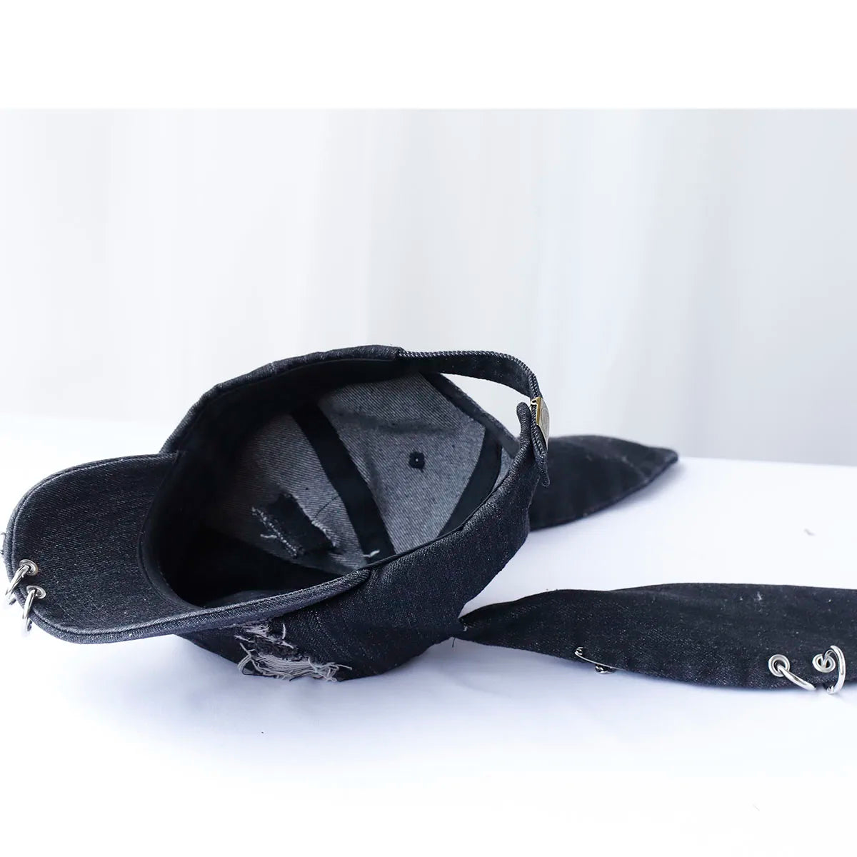 Hot Girl New Long Rabbit Ears Cowboy Baseball Hat Wash Graffiti HipHop Cap