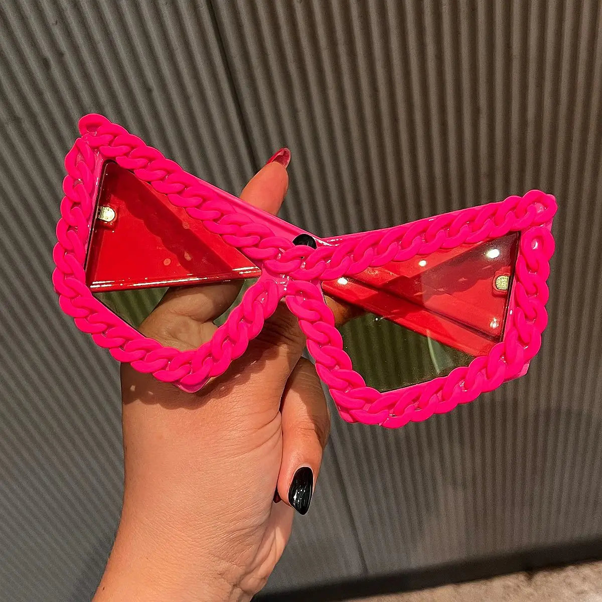 Luxury Cat Eye Chain Sunglasses for Women