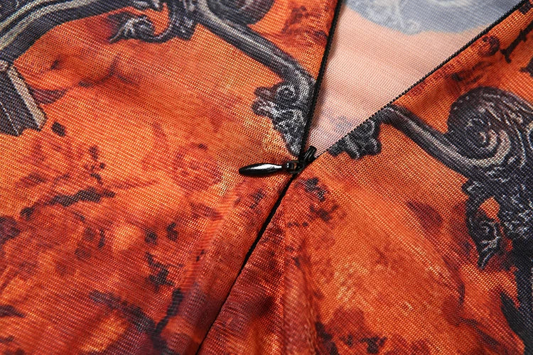 Weird Puss Sexy Fitness Jumpsuit Women Tie-Dye Print o-Neck Full Sleeve Skinny Streetwear Autumn Zip Slim Stretch Tight Overalls