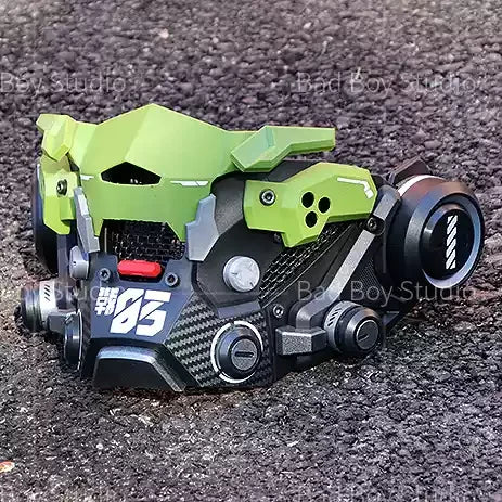 Sci Fi Mech Half Face Mask Mechwarrior Mask Shooting tactical Mask
