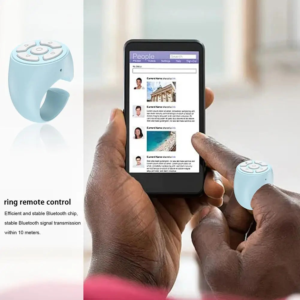 Bluetooth Ring Remote Control Tablet Phone Camera Controller Self Timer Tiktok Kwai Remote Control Page Turning