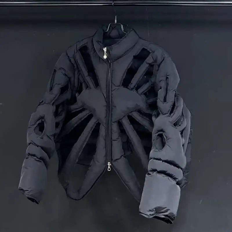 PFHQ Camouflage Vest Jacket Sleeveless Hollow Out Niche Zipper Contrast Color American Streetwear