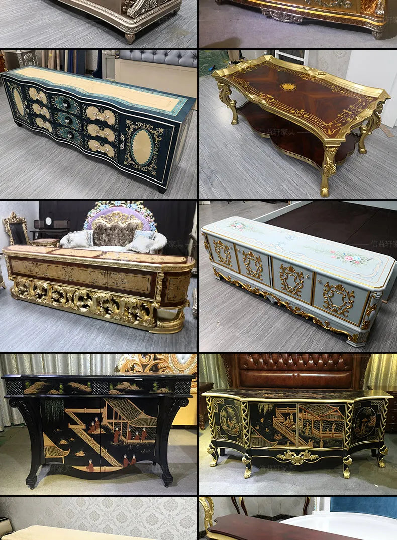 European Luxury Round Bed Design Aesthetics Romantic Comfortable Bed Castle King Size Muebles elegant