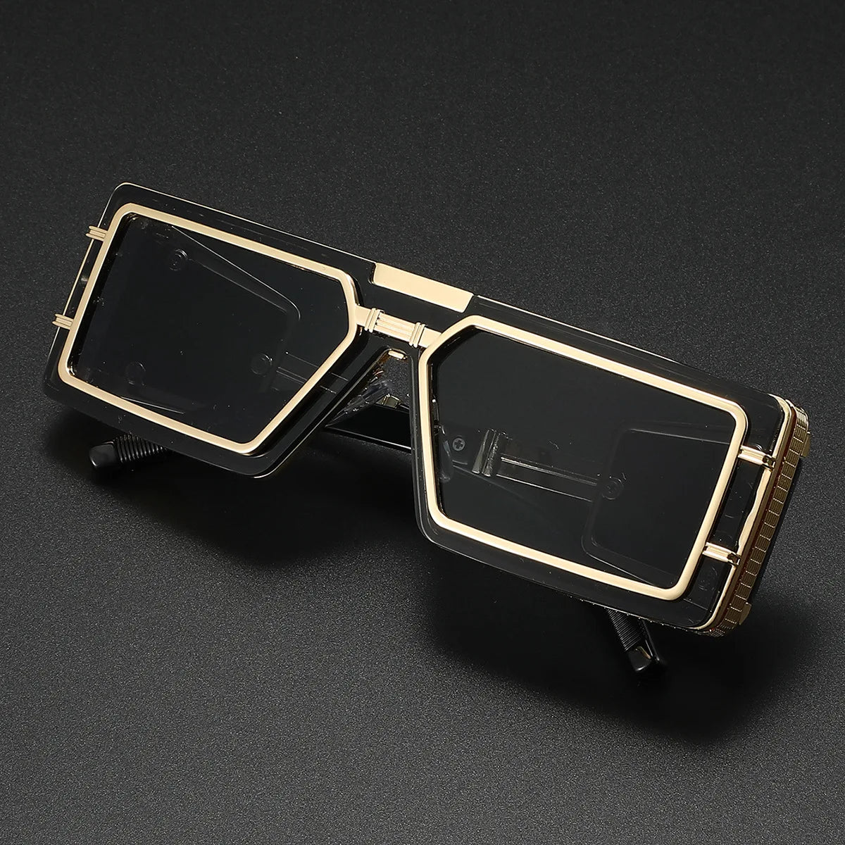 Sunglasses Men Square Sun Glasses Designer T-show  Eyewear Unisex Fashion Heavy Metal Luxury Shades