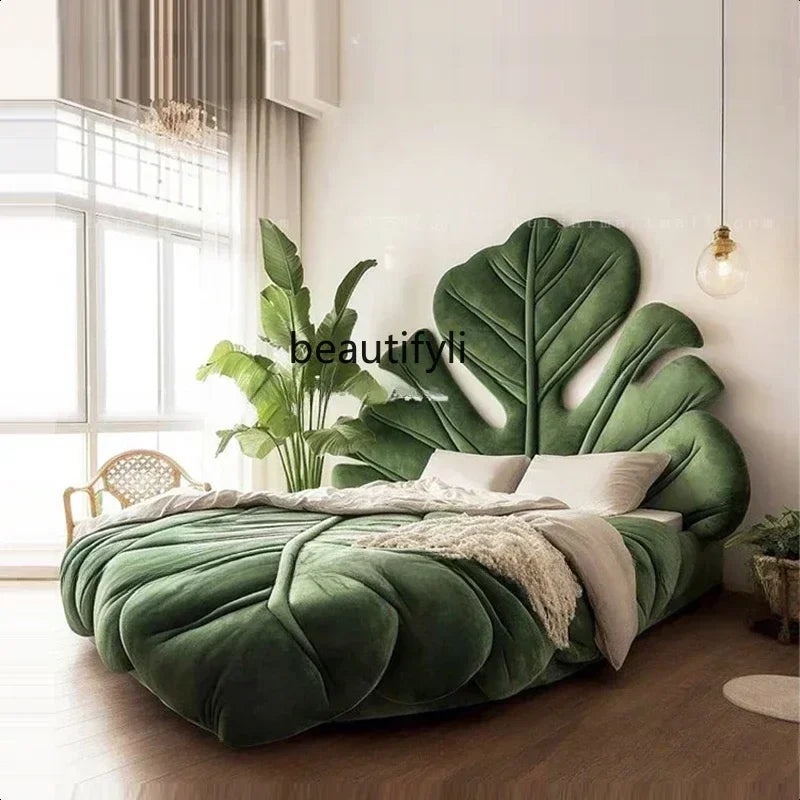 Modern Bed Velvet Luxury Headboard Big Modern Double Beds King Adults Princesse Camas De Dormitorio Furniture