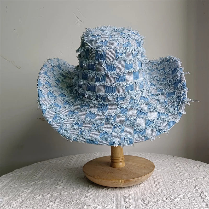 Western ethnic style cowboy hat tassel cowboy series fashion unisex jazz with heart shape decoration western cowboy hat